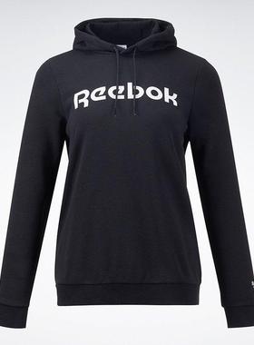 Reebok锐步女装 纯色简约舒适百搭字母连帽卫衣GV5519 H41360