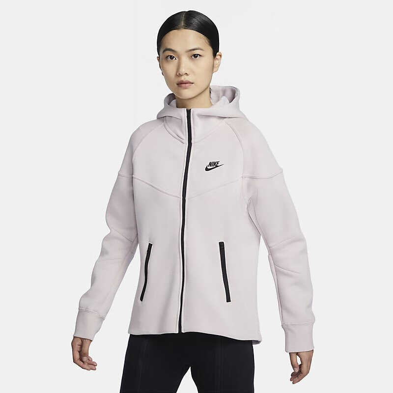 连帽印花防风夹克外套耐克女子