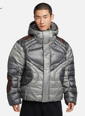 正品耐克男子时尚运动宽松休闲防风保暖连帽棉服外套FB7424-029