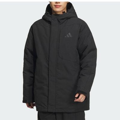 阿迪达斯男款连帽羽绒服