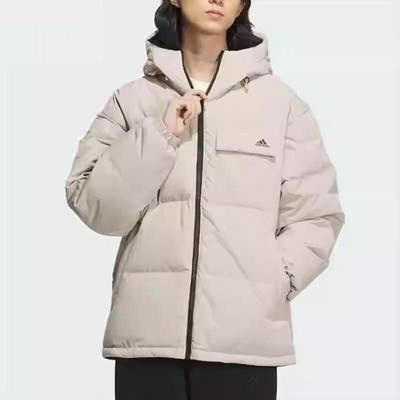 阿迪达斯连帽男子休闲运动羽绒服
