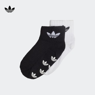 Adidas阿迪达斯三叶草男童女童小童短筒时尚 休闲运动袜子H32448