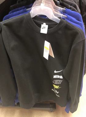 耐克/Nike男子新款加绒保暖圆领休闲运动套头衫卫衣DX0782-FV4446