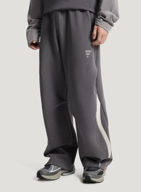 adidas阿迪男裤 简约时尚经典百搭针织直筒运动长裤KU5306