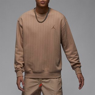 Nike/耐克正品男士条纹运动休闲加绒保暖圆领套头卫衣FN6355-244