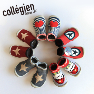 法国COLLEGIEN鞋宝宝鞋子春秋款婴儿鞋地板鞋防滑软底儿童室内鞋