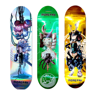 Maven专业双翘滑板初学青少年男女生成人整板-Morepak镭射合作款