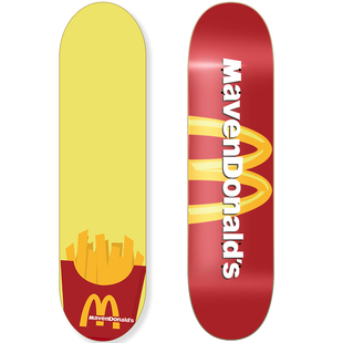 SUMMERSkate Maven专业双翘初学男女成人滑板整板-保护涂层麦当劳