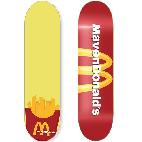 SUMMERSkate Maven专业双翘初学男女成人滑板整板-保护涂层麦当劳