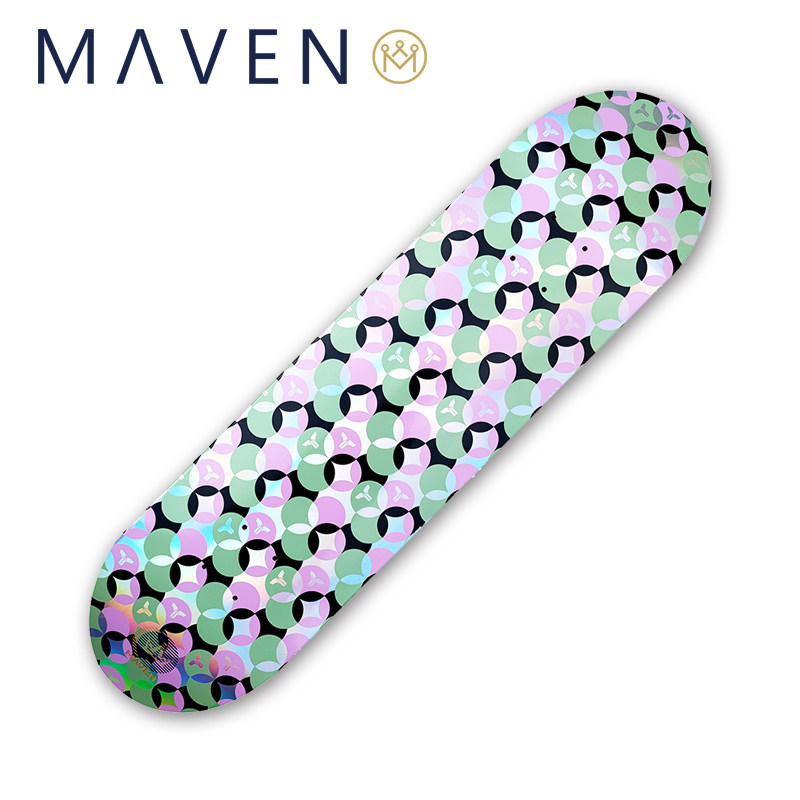Maven专业双翘滑板初学男女生成人滑板整板/板面-深鱼滑板合作款图片