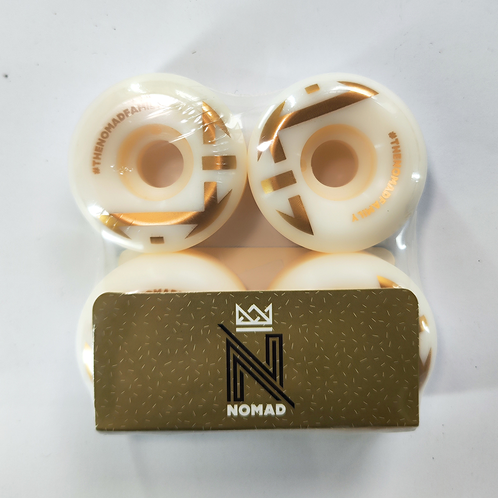 SUMEERSkate 西班牙Nomad进口双翘滑板轮子金色皇冠硬轮 52x32mm