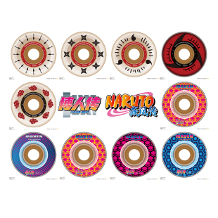 火影忍者 MAVEN 博人传系列滑板轮子四 102a 53x33 合作款