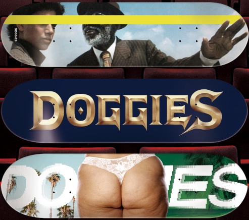 doggies专业成人双翘滑板砂纸