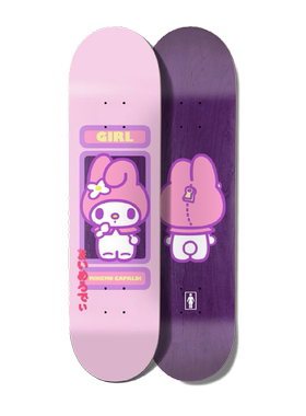 美国正品进口Girl高弹三丽欧60TH联名款专业板双翘滑板板面美乐蒂