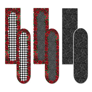 Maven专业双翘鱼板磨砂防滑细砂透明彩色砂纸 玫瑰花系列