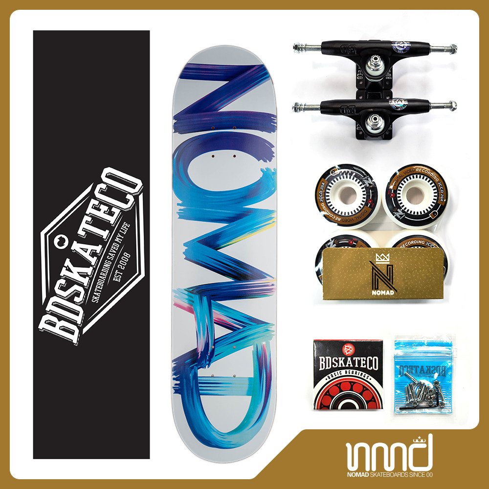 SUMMERSkate 西班牙NOMAD进口双翘滑板加拿大枫木8X31.75手写logo