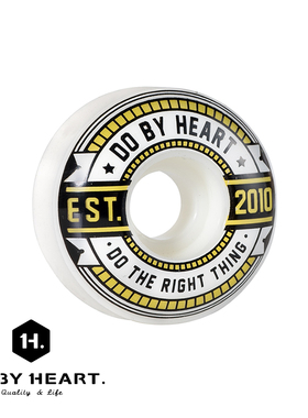 DBH 双翘滑板 白色 52mm动作技巧硬轮子 102AFLIP轮子 可选