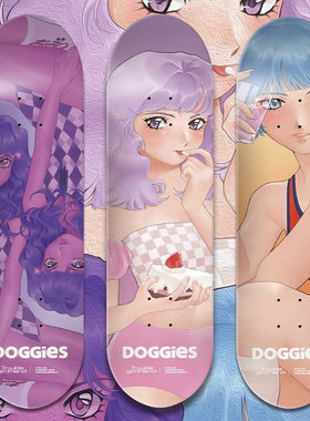 doggies专业成人双翘滑板砂纸