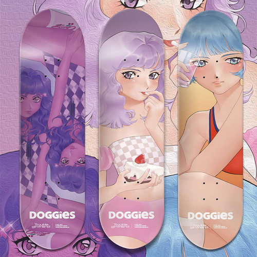 doggies专业成人双翘滑板砂纸