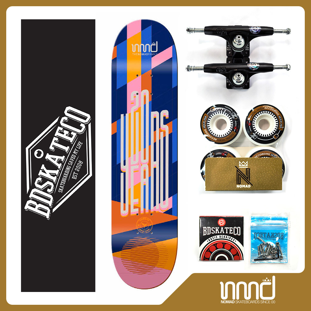 SUMMERSkate西班牙NOMAD进口双翘滑板加拿大枫木8X31.75-20 Years