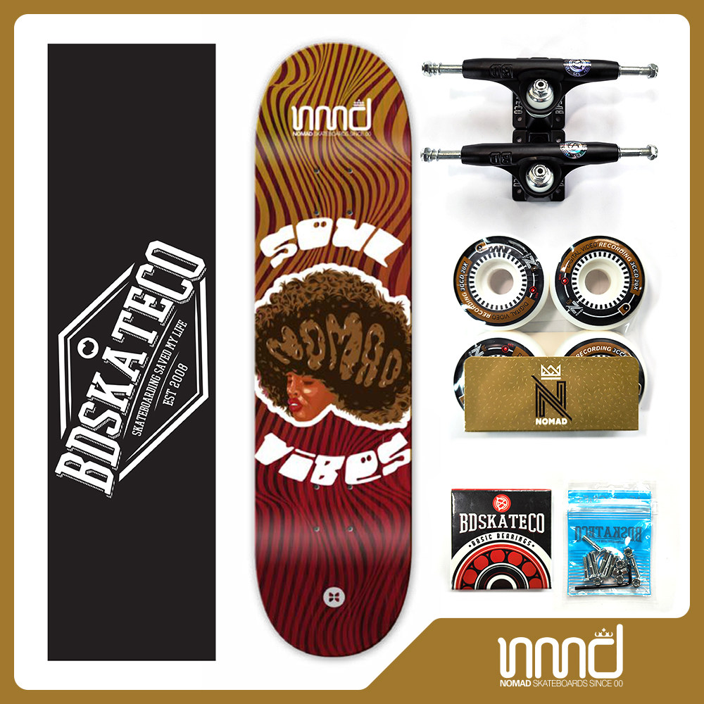 SUMMERSkate 西班牙NOMAD进口双翘滑板加拿大枫木8x31.75-红Soul