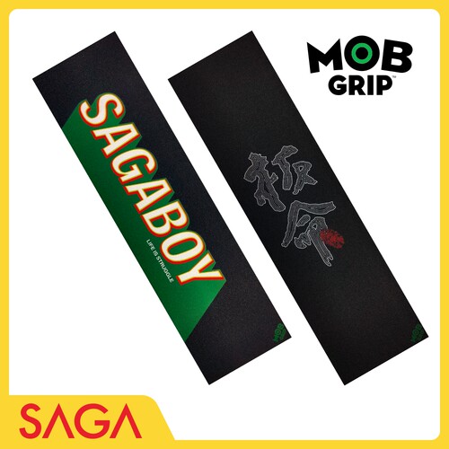 SAGA滑板MOB定制砂纸 向小军小黑板命专业双翘滑板砂纸 9X33英寸