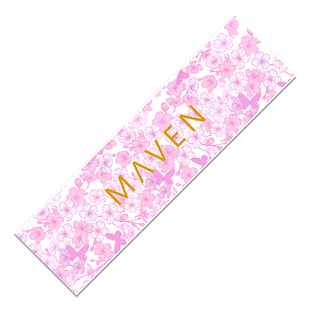 Maven专业双翘鱼板磨砂防滑细砂透明彩色砂纸-樱花