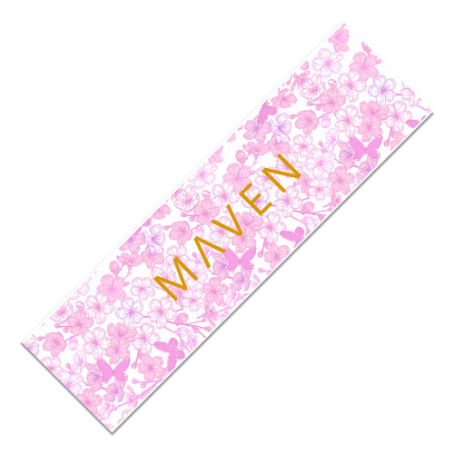 Maven专业双翘鱼板磨砂防滑细砂透明彩色砂纸-樱花