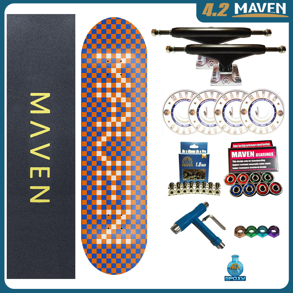 maven专业双翘滑板初学者成人图片