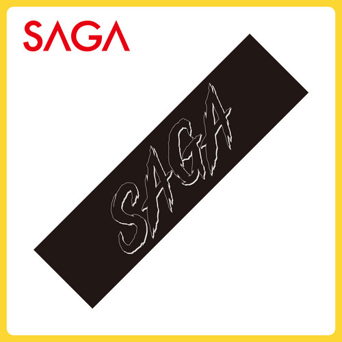 SAGA黑色大LOGO 向小军小黑板命专业双翘滑板砂纸 9X33英寸