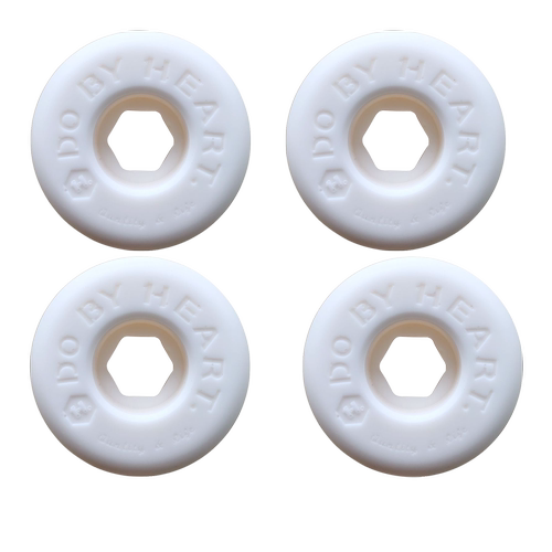 DBH 专业双翘滑板动作轮子技巧硬轮 104A 84BN 黑白双色