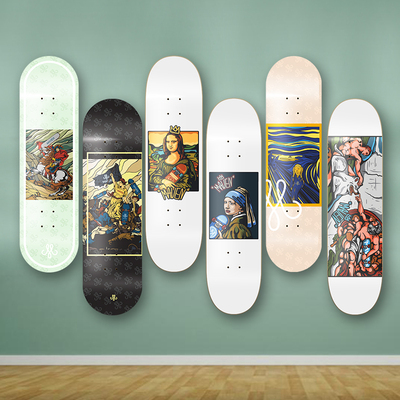 Maven专业双翘滑板初学者男女生成人滑板整板-世界名画系列