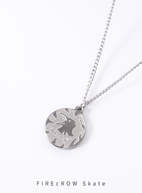 成都本土滑板品牌 FIRE cROW/火鸦 logo项链