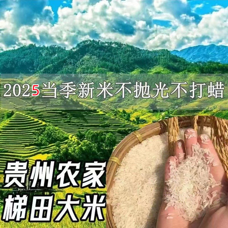 2025新米贵州特产农家高山梯大米