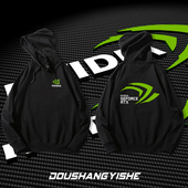 英伟达连帽卫衣intel英特尔秋冬保暖外套极客NVIDIA RTX信仰衣服