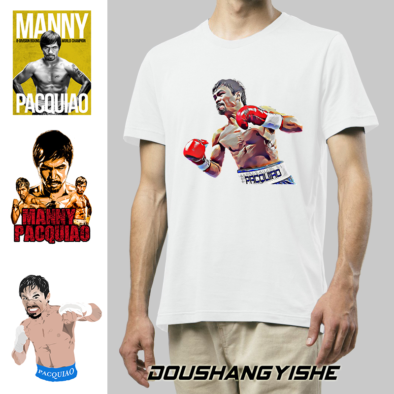 拳王Manny Pacquiao曼尼帕奎奥短袖夏季男女拳击手运动格斗T恤衫 男装 T恤 原图主图