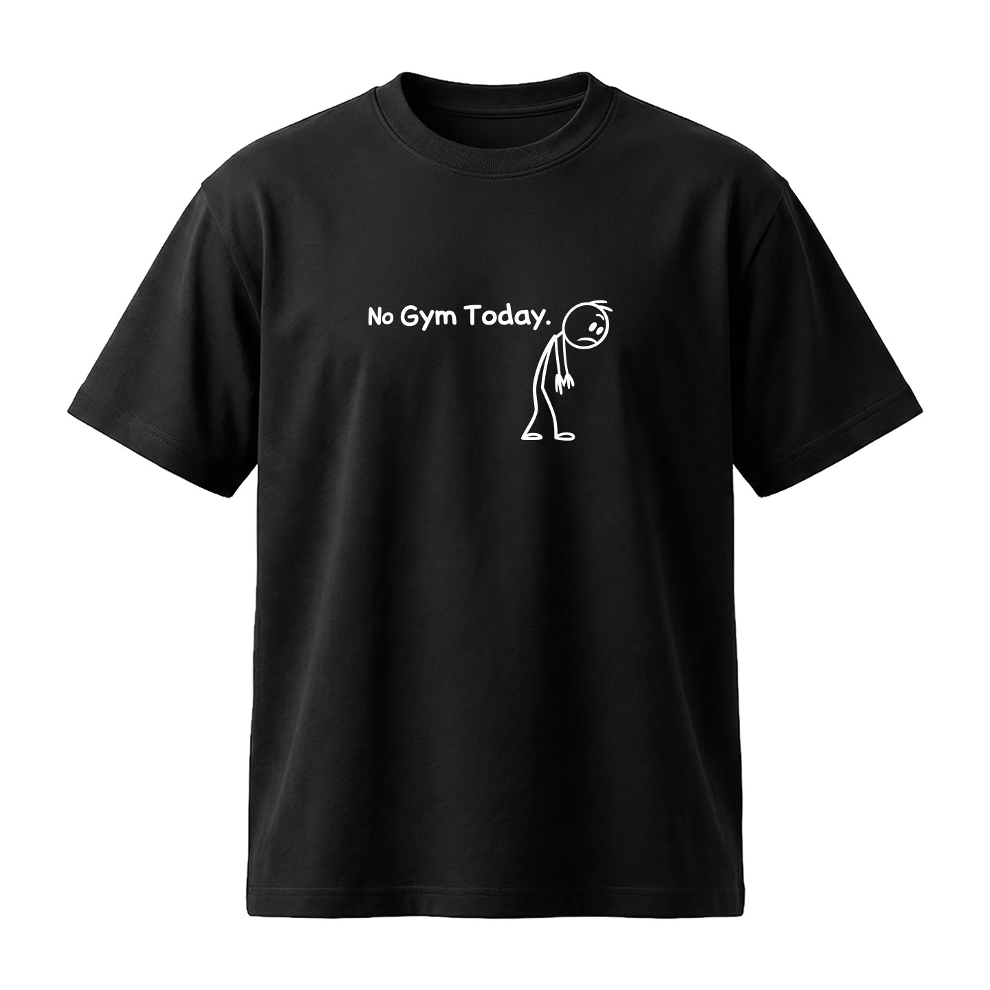 NoGymToday个性字母设计感T恤