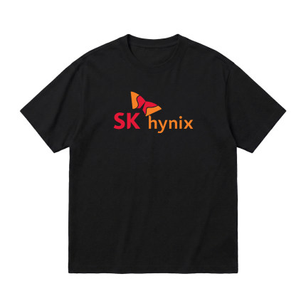 韩国SK hynix 海力士纯棉T恤半导体芯片周边男女同款宽松工作服夏