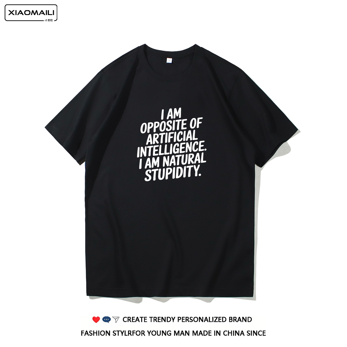 2025新款创意趣味英文印花tee