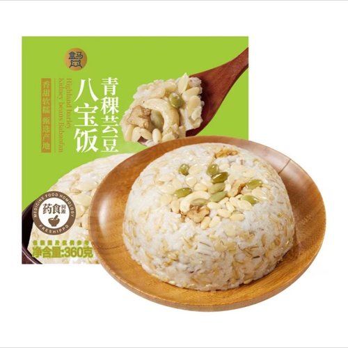 盒马代购严阿姨香甜软糯青稞燕麦芸豆八宝饭早餐速食方便速食360g