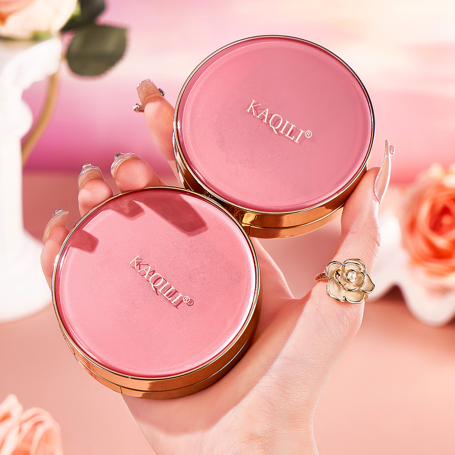 卡琪丽玫瑰多肽持妆气垫BB霜套盒送替换芯遮瑕滋润清爽BB霜遮瑕液,彩妆/香水/美妆工具,气垫,淘宝优惠券,粉丝福利购,淘宝优惠卷