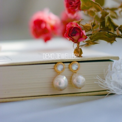 demo原创风复古天然巴洛克珍珠