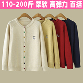 孕妇装 2025新款 春秋韩版 毛衣女款 秋冬针织上衣潮 软糯刺绣开衫 大码