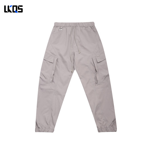 骆克骑士潮牌25秋男士休闲裤微阔束脚个性穿搭潮流抽绳时尚休闲裤