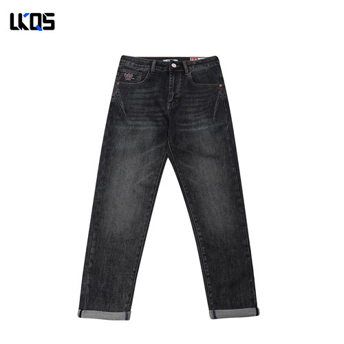 骆克骑士潮牌25秋季牛仔裤男舒适简约牛仔裤男裤子合身长裤休闲裤