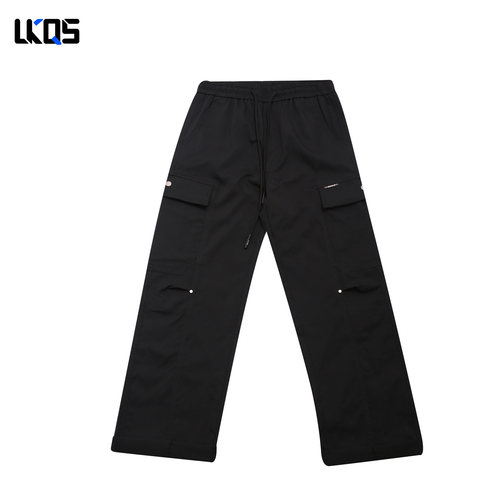 骆克骑士潮牌25秋男士休闲裤微阔个性穿搭潮流抽绳时尚休闲裤