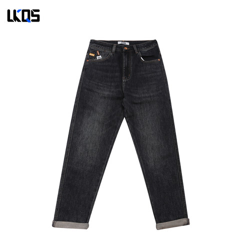 骆克骑士潮牌25秋季牛仔裤男舒适简约牛仔裤男裤子合身长裤休闲裤