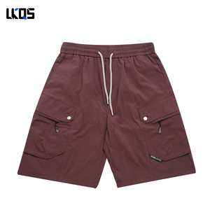 骆克骑士潮牌26夏男士休闲裤短裤合身五分裤个性穿搭抽绳运动裤
