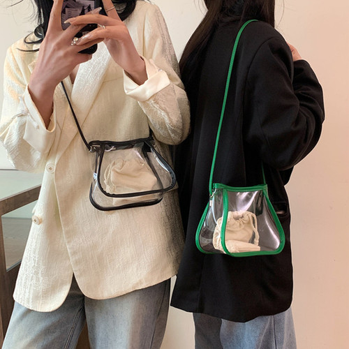 透明手机包女斜挎包小痛包定制