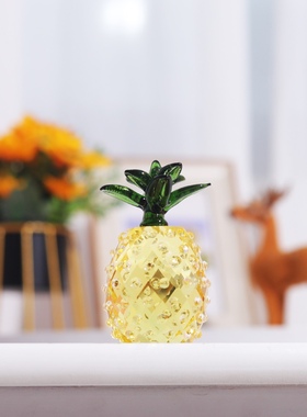 迷你小凤梨 可爱少女心卧室装饰品 玄关小菠萝摆件仿真儿童小礼物